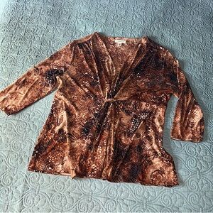 Coldwater Creek Brown Top